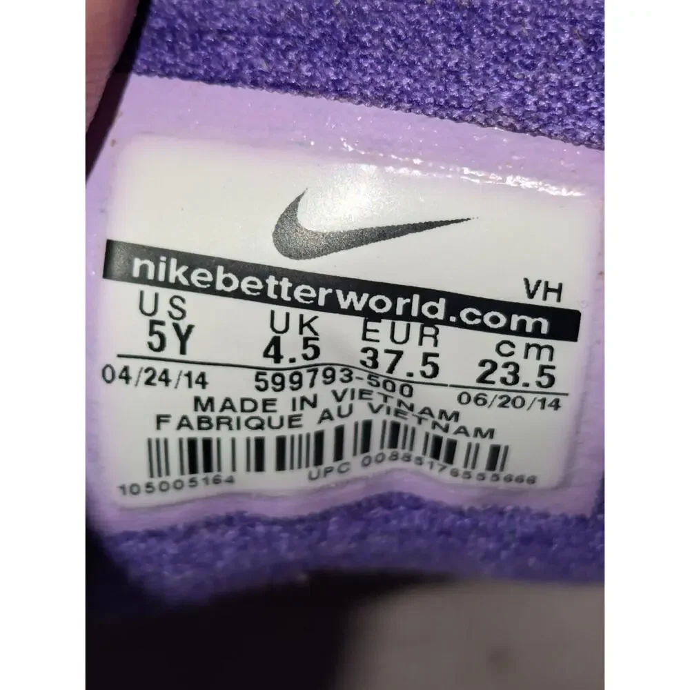 Nike Shoes Youth 5 Women's 7 Purple Dual Fusion Run 2 599793-500 Sneakers - Picture 9 of 10